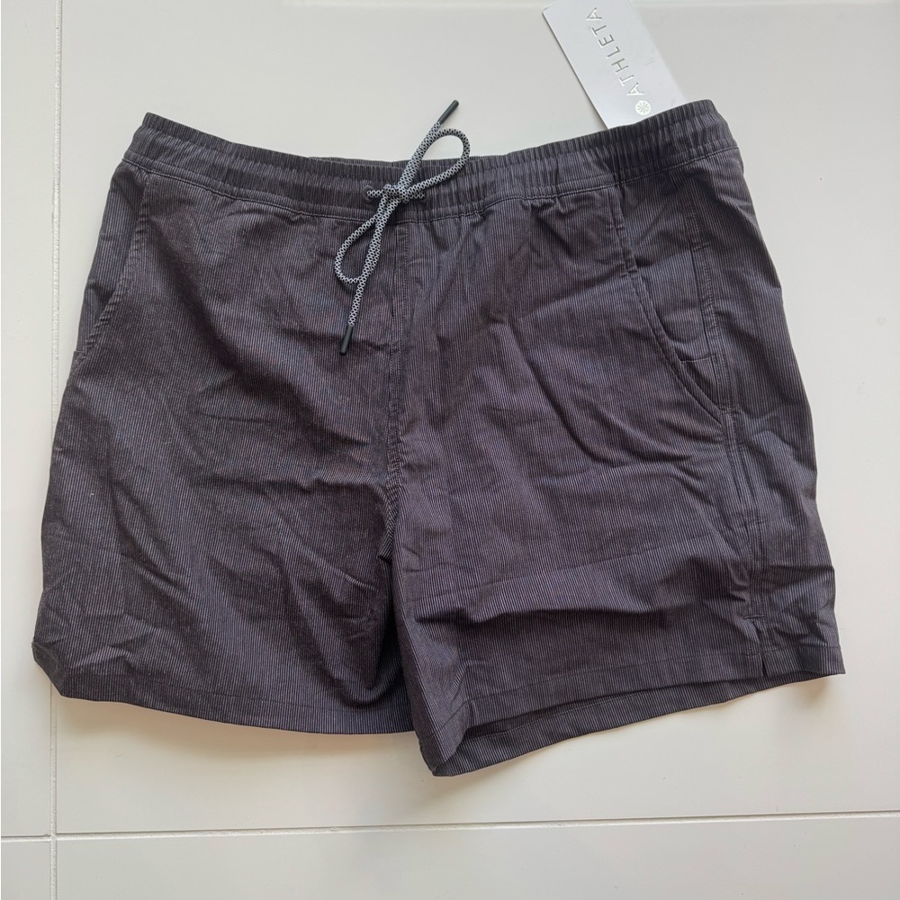 Athleta Marin Board Shorts in Washed Black (NWT)
